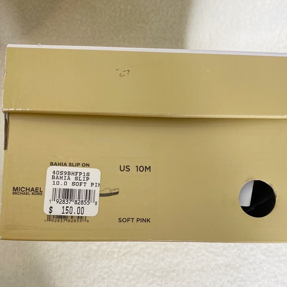 {Michael Kors} Bahia Suede and Jute slip on in pink - Picture 8 of 8